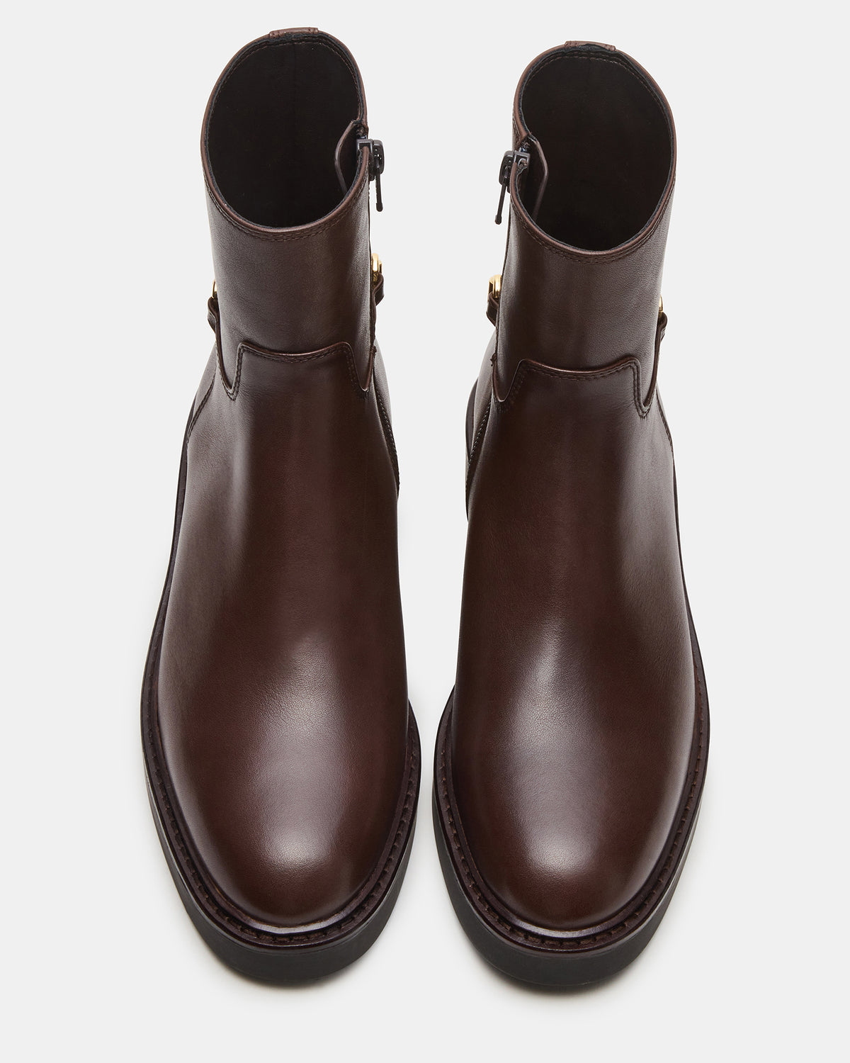 DIABLO Brown Leather Women's Ankle Boot