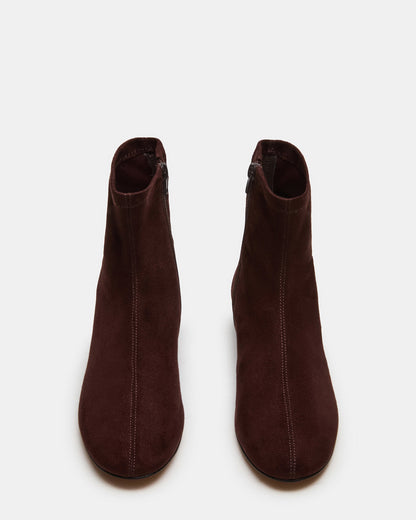 FINCH Brown Round Toe Women's Ankle Boot