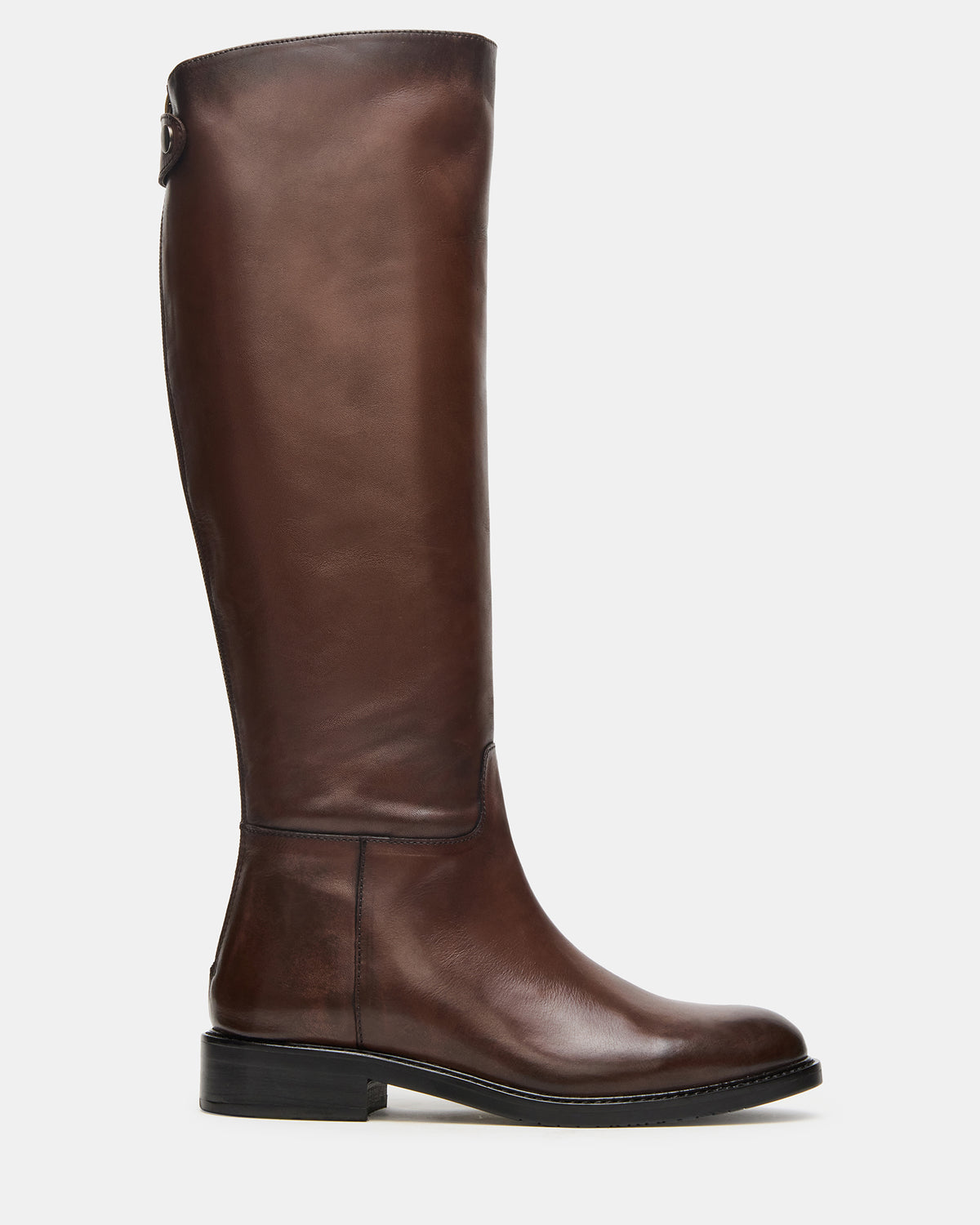 BEREN Brown Leather Knee-High Women's Riding Boot