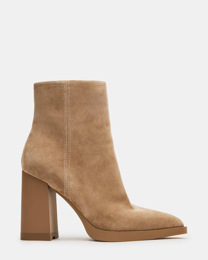 HARDEN Sand Suede Women's Pointed-Toe Ankle Boot