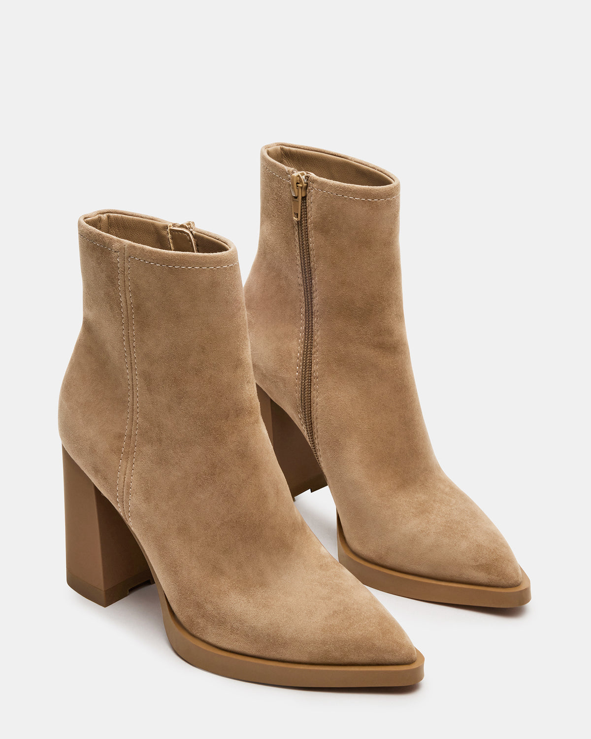 HARDEN Sand Suede Women's Pointed-Toe Ankle Boot