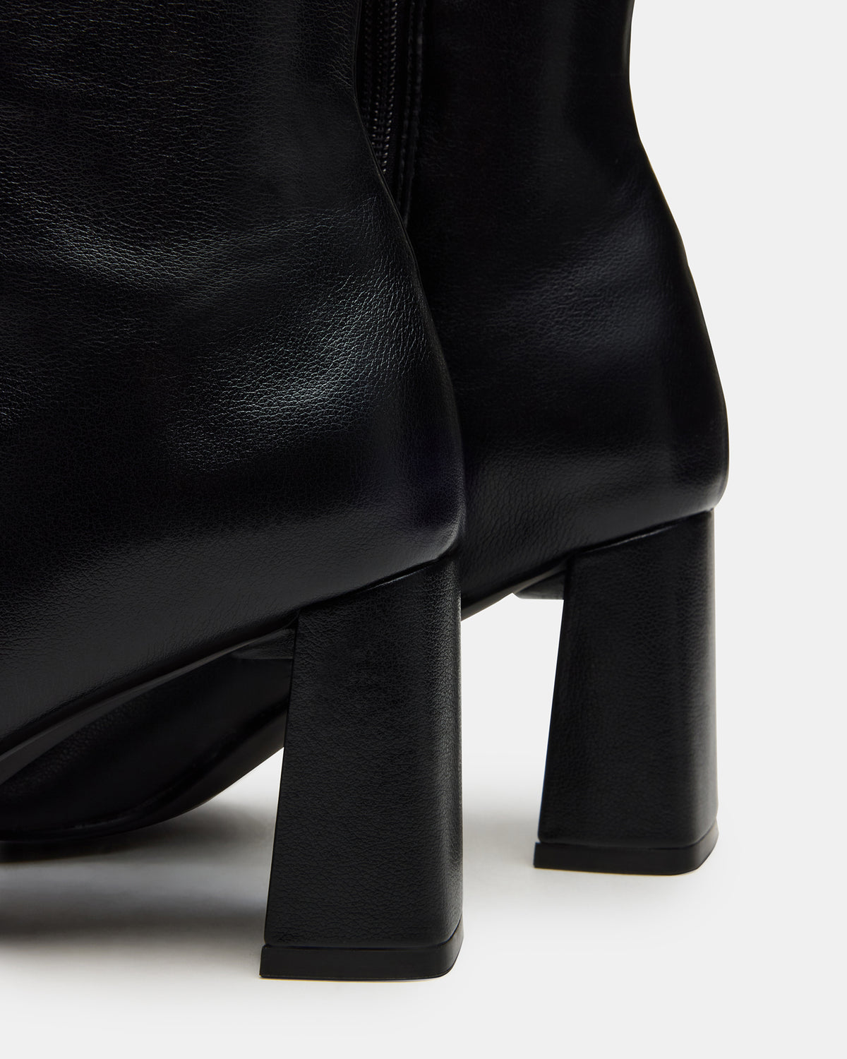 HOLLY Black Wide Calf Women's Knee-High Square-Toe Boot