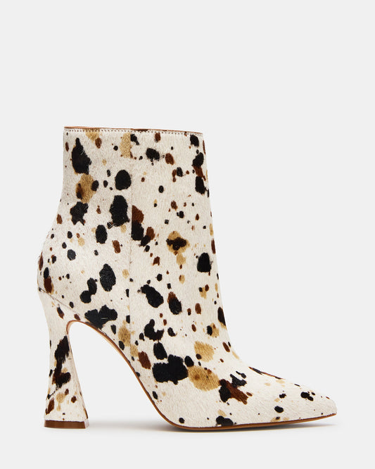 BOLERO Tan Multi Pointed-Toe Heeled Women's Ankle Boot