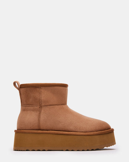 CRUE Chestnut Faux Fur Lined Bootie | Women's Booties