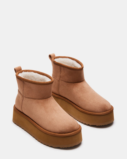 CRUE Chestnut Faux Fur Lined Bootie | Women's Booties