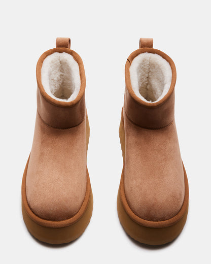 CRUE Chestnut Faux Fur Lined Bootie | Women's Booties
