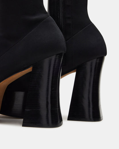SOHO Black Super Platform Ankle Boot | Women's Booties