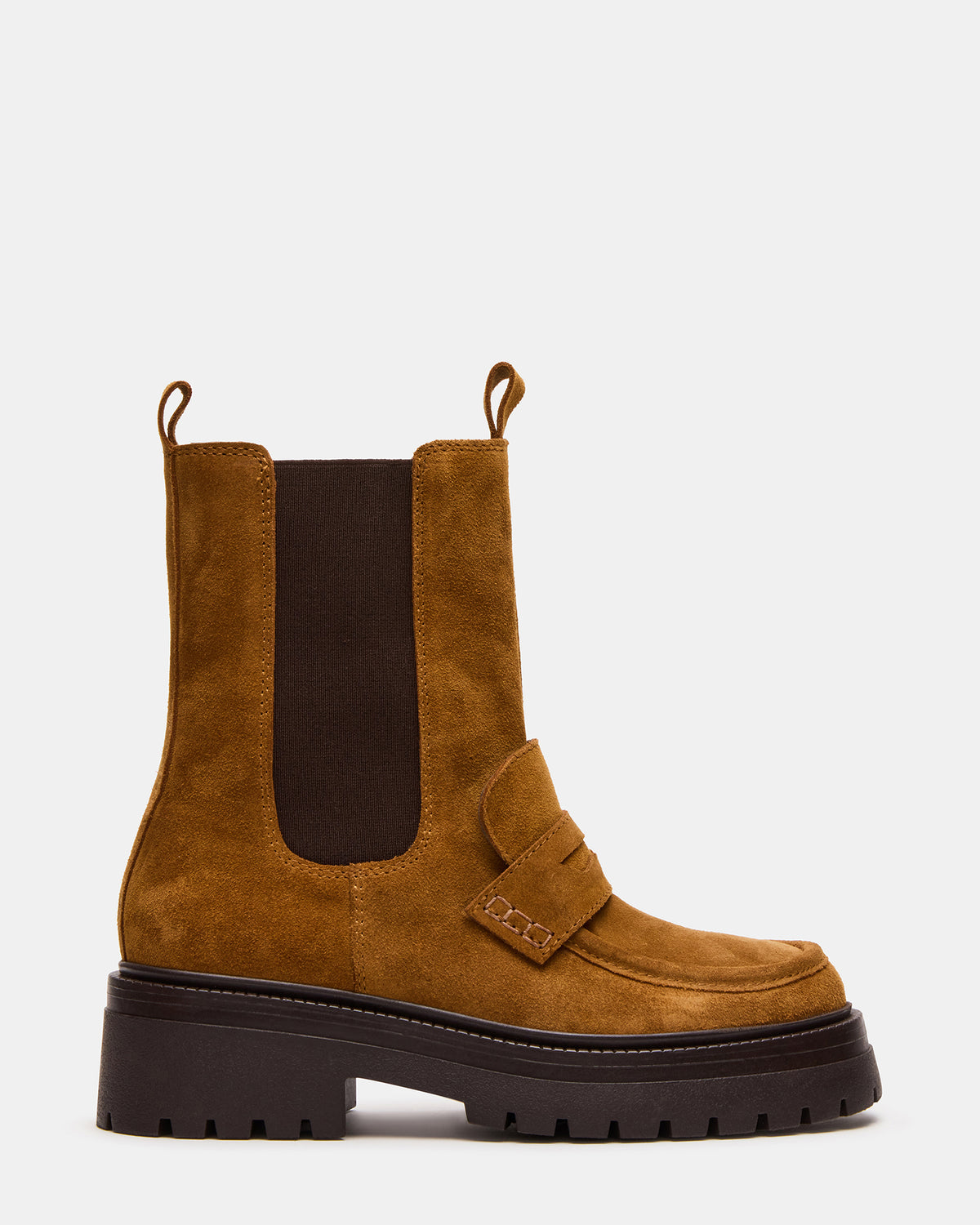 CONWAY Coganc Suede Platform Lug Chelsea Women's Ankle Boot