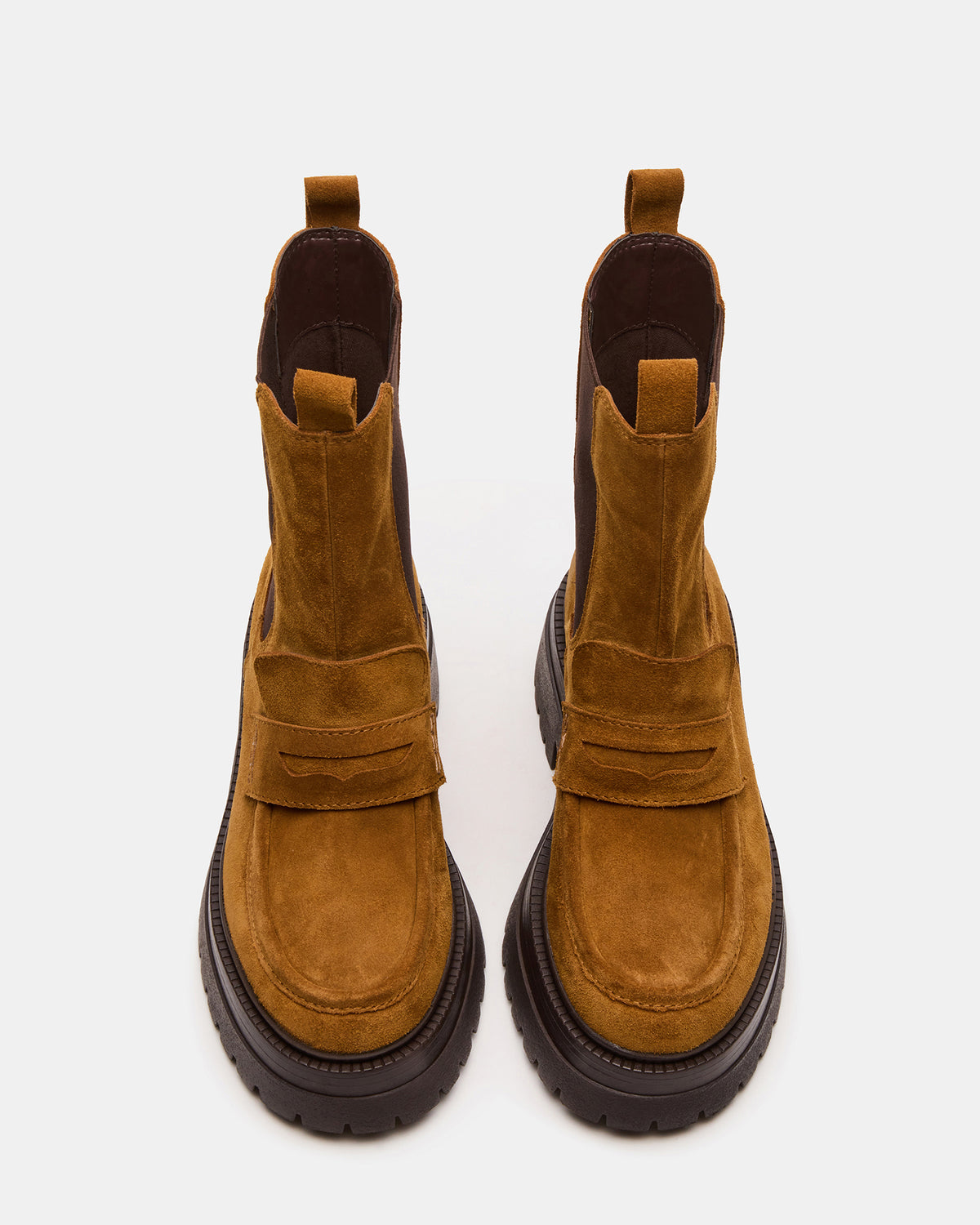 CONWAY Coganc Suede Platform Lug Chelsea Women's Ankle Boot