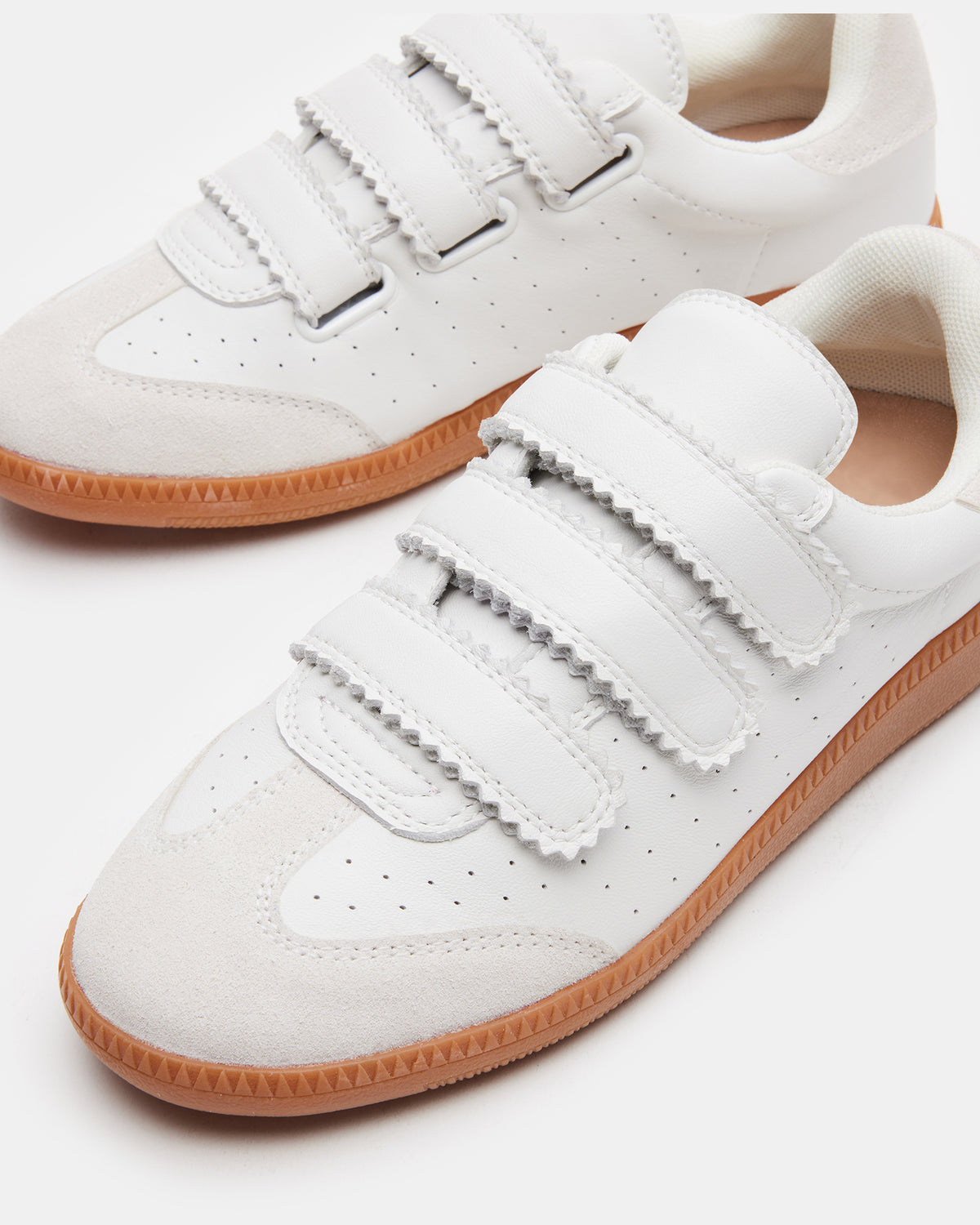 MOMENTUM White Velcro Low-Top Sneaker | Women's Sneakers