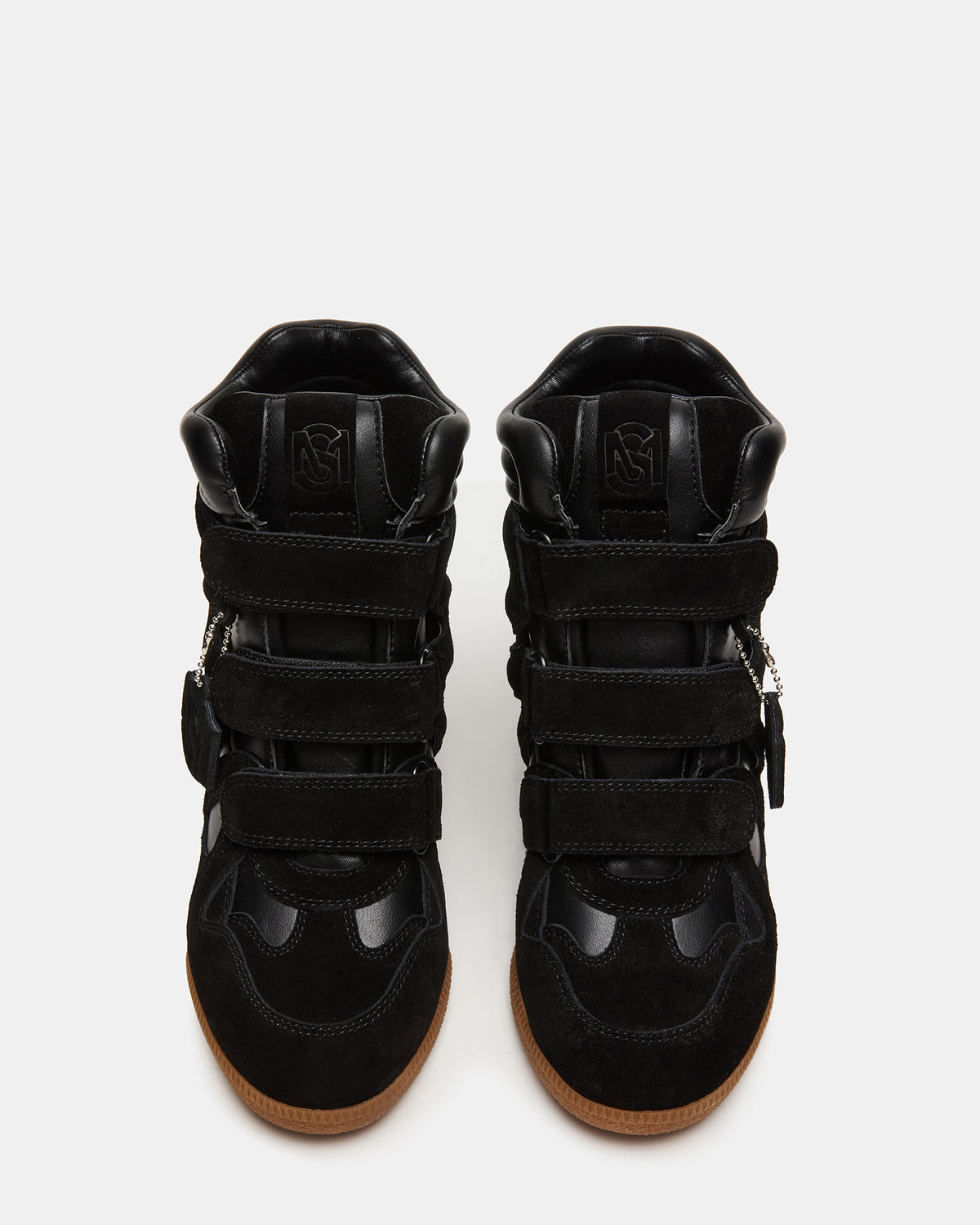 MAVIS Black Suede High-Top Velcro Women's Sneaker
