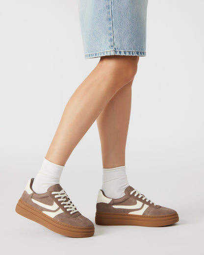 DODGE Espresso Low-Top Platform Women's Sneaker