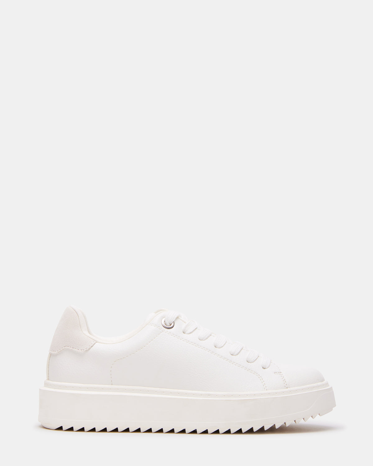 CATCHER White Suede Women's Low-Top Lace-Up Sneaker
