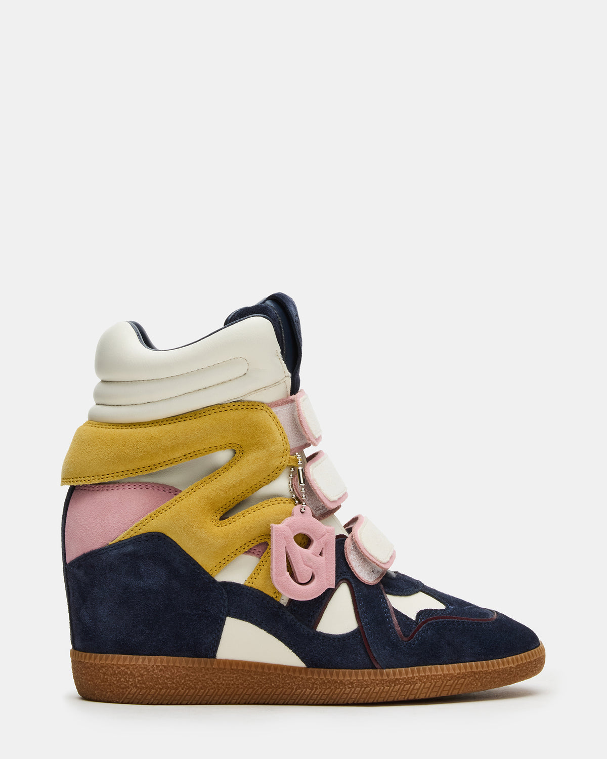 MAVIS Navy Suede High-Top Velcro Women's Sneaker