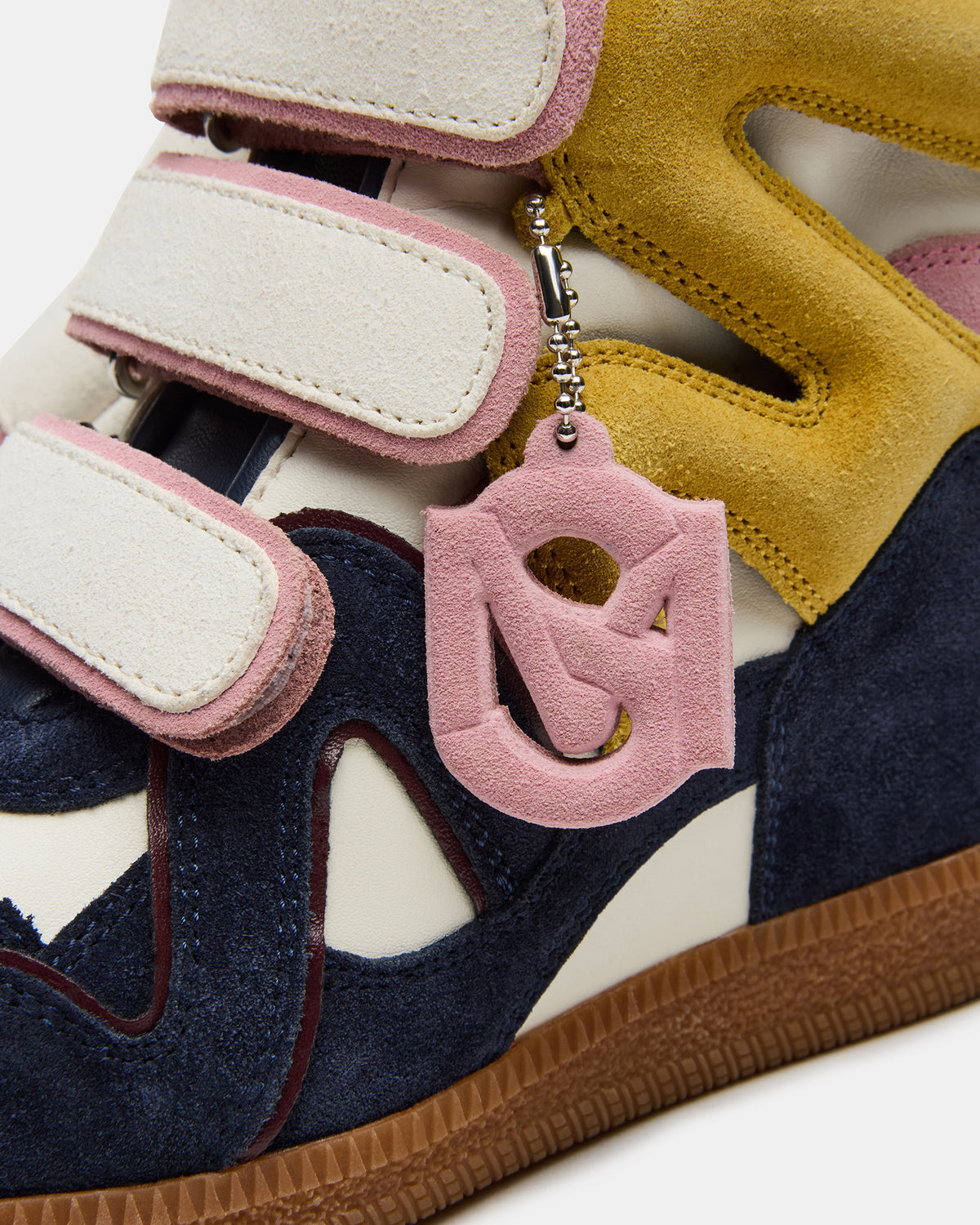 MAVIS Navy Suede High-Top Velcro Women's Sneaker