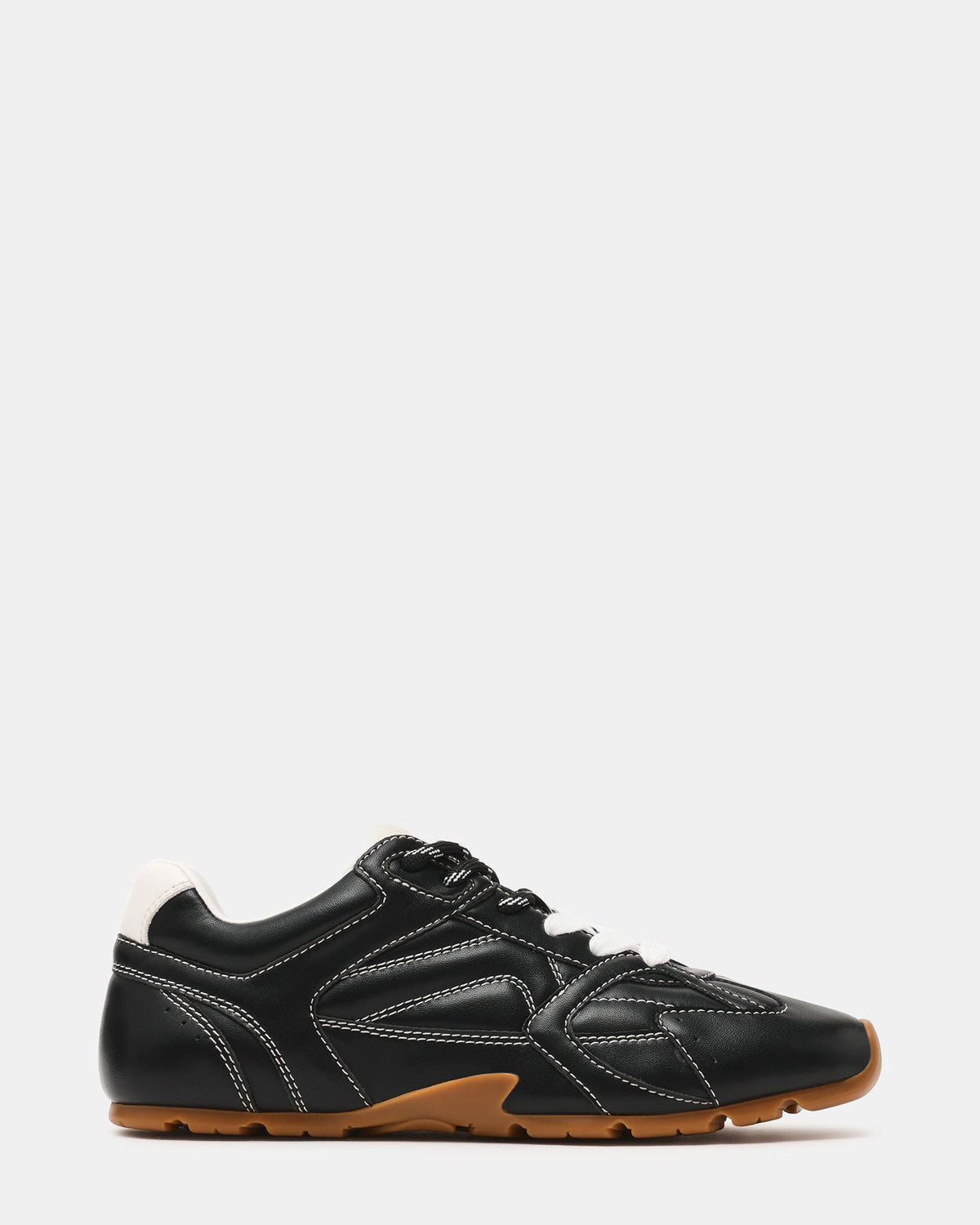 AZIEL Black Low-Top Lace-Up Women's Sneakers