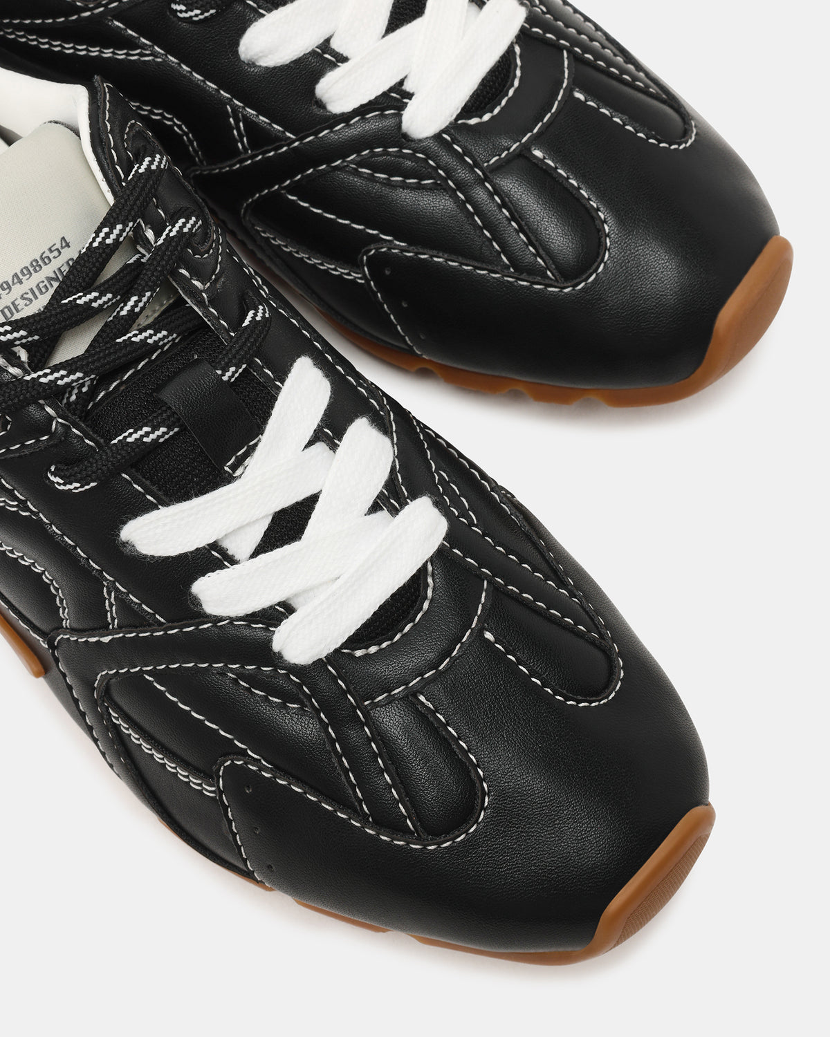 AZIEL Black Low-Top Lace-Up Women's Sneakers
