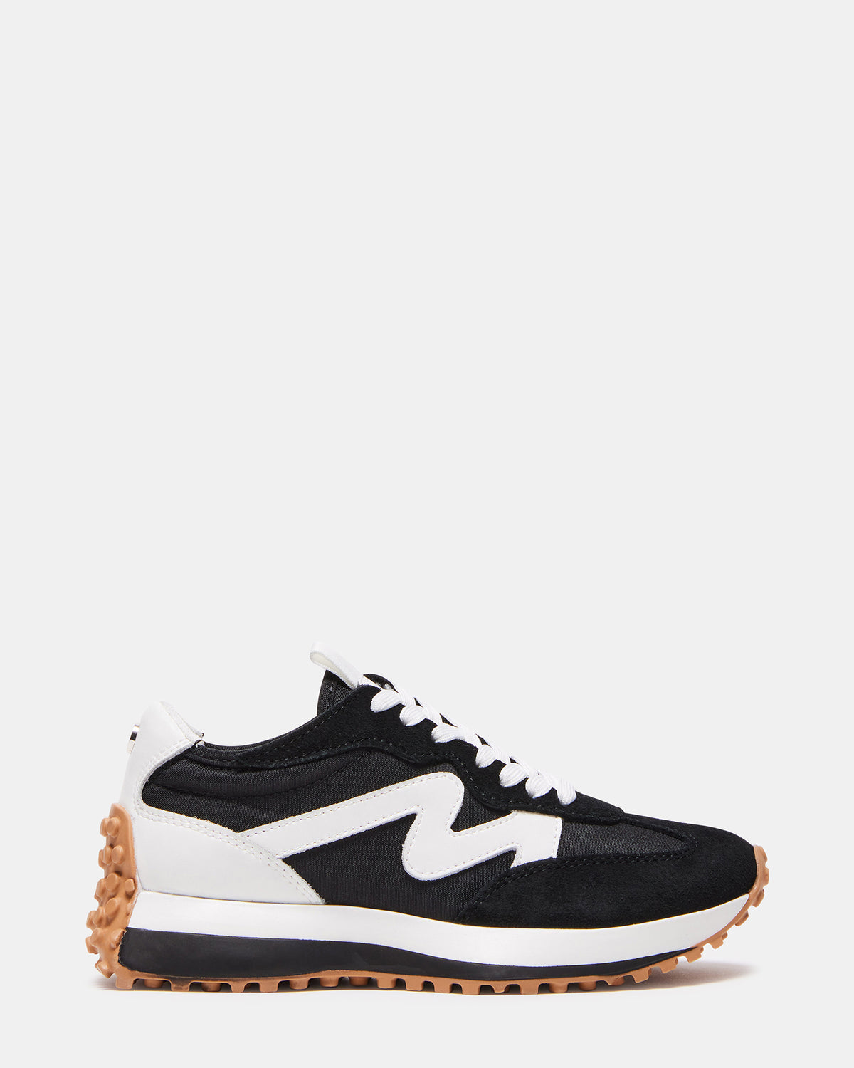 CAMPO Black/White Lace-Up Women's Sneaker