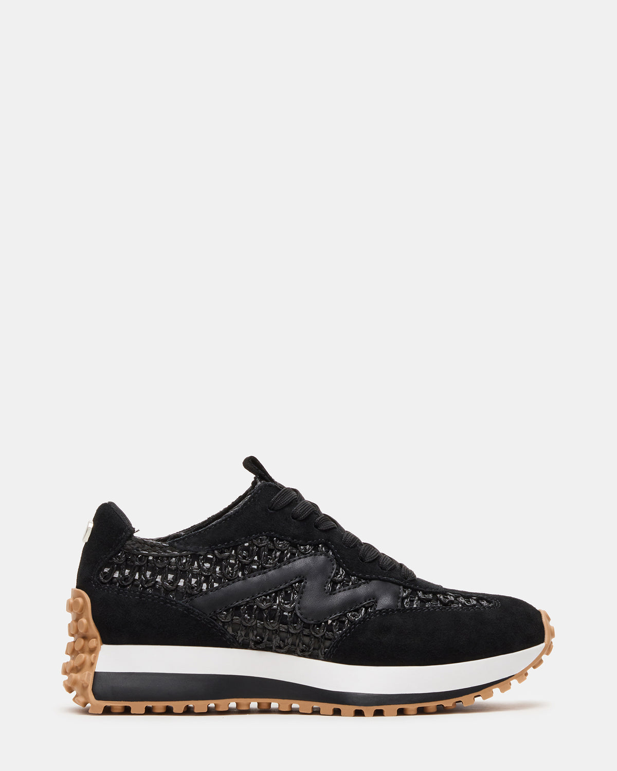 CAMPO Black/Beige Lace-Up Women's Sneaker