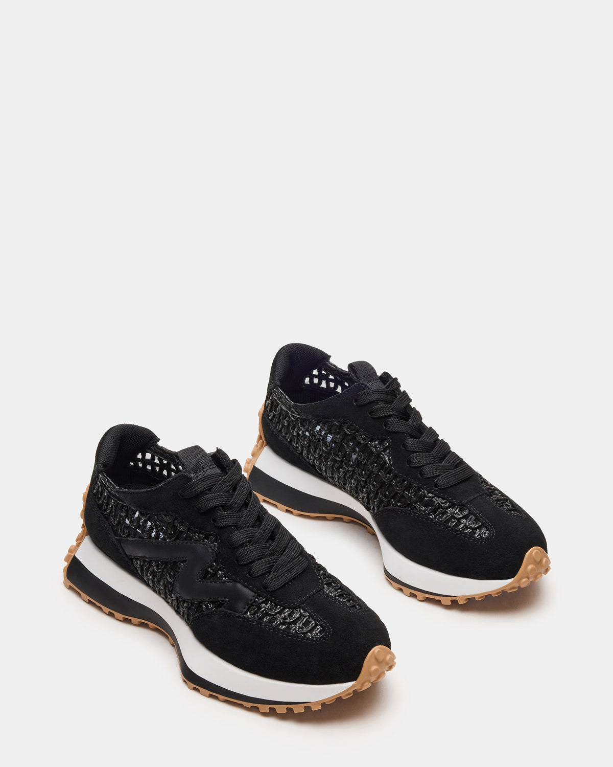CAMPO Black/Beige Lace-Up Women's Sneaker