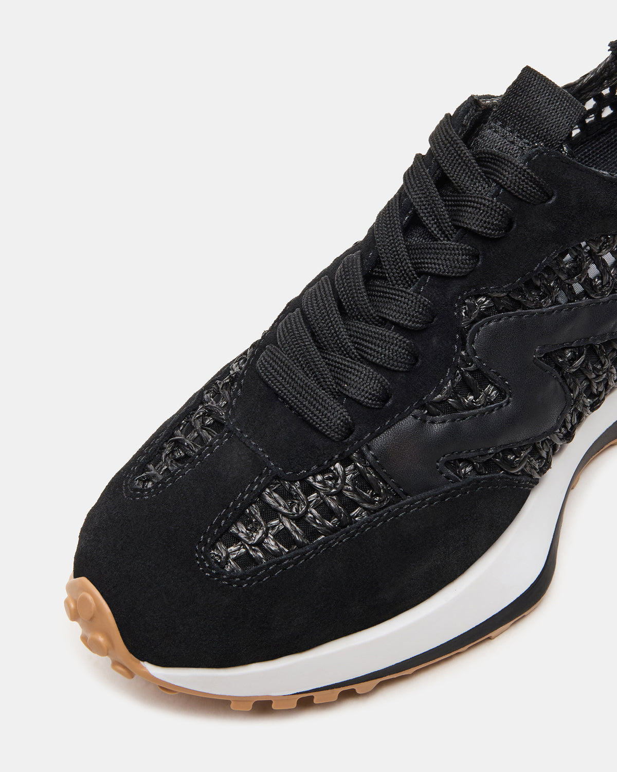 CAMPO Black/Beige Lace-Up Women's Sneaker