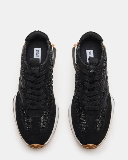 CAMPO Black/Beige Lace-Up Women's Sneaker