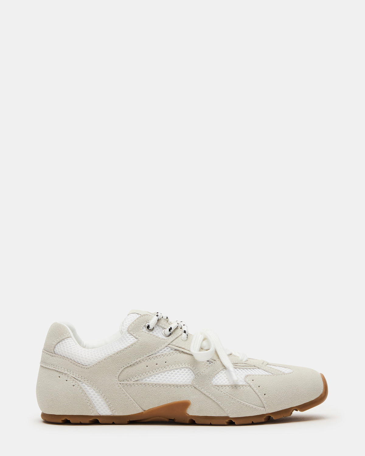 AZIEL White Low-Top Lace-Up Women's Sneakers