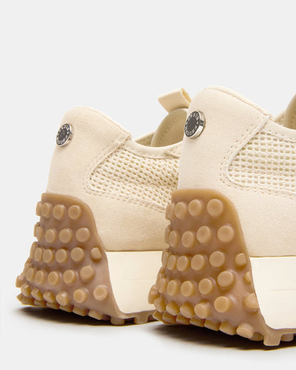 CAMPO Natural Raffia Lace-Up Women's Sneaker