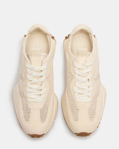 CAMPO Natural Raffia Lace-Up Women's Sneaker