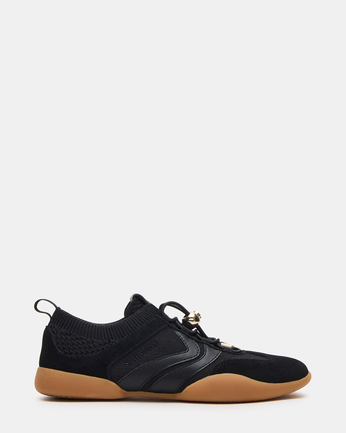 REBOOT Black Glitter Black Low-Top Lace-Up Women's Sneaker