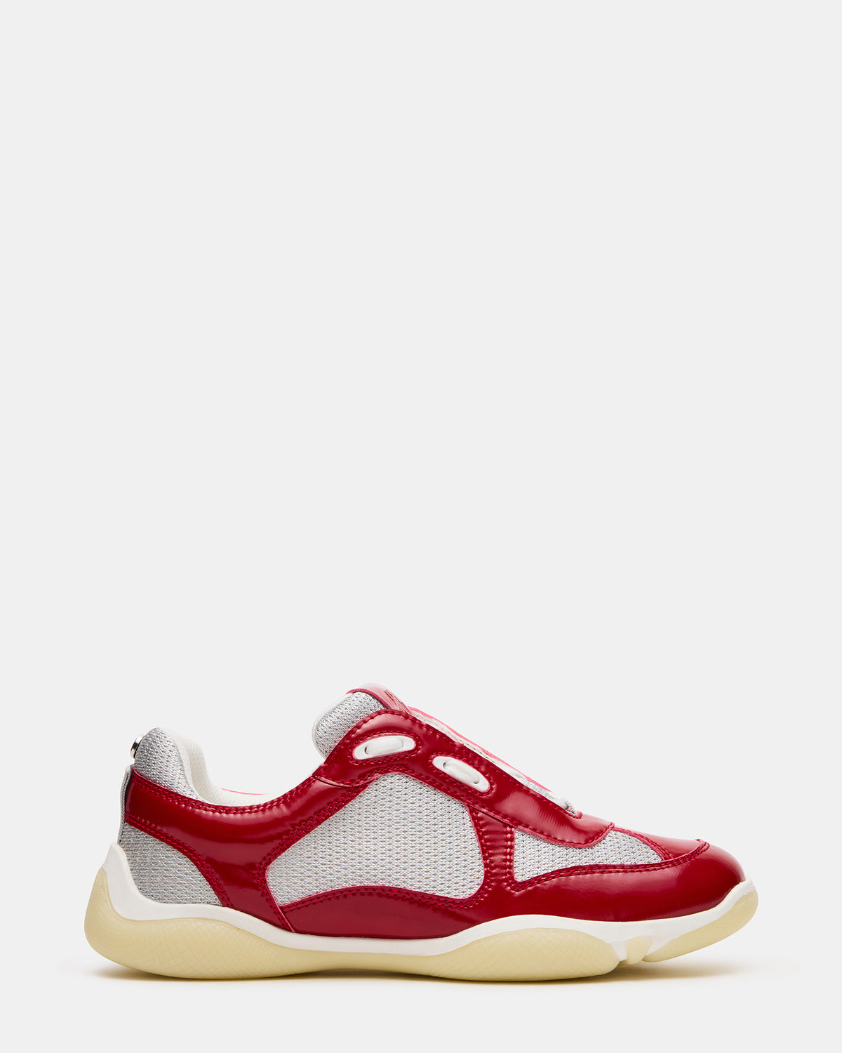 DUSTIN Red Mesh Lace-Up Low-Top Women's Sneaker