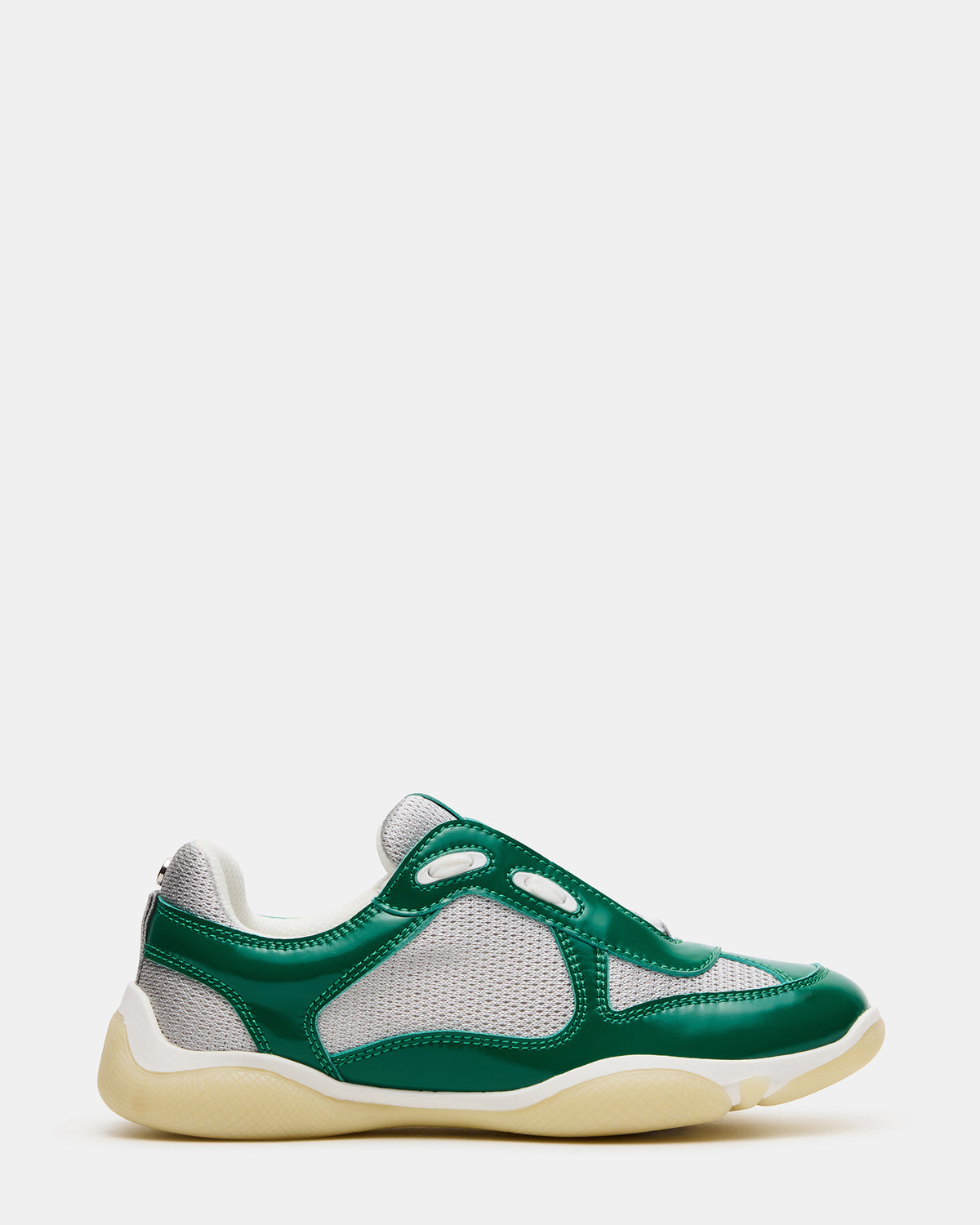 DUSTIN Green Mesh Lace-Up Low-Top Women's Sneaker