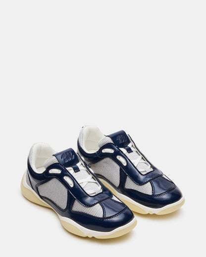 DUSTIN Navy Mesh Lace-Up Low-Top Women's Sneaker