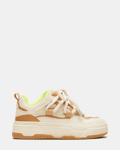BOOMER Tan Multi Platform Chunky Sneaker | Women's Sneakers