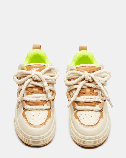 BOOMER Tan Multi Platform Chunky Sneaker | Women's Sneakers