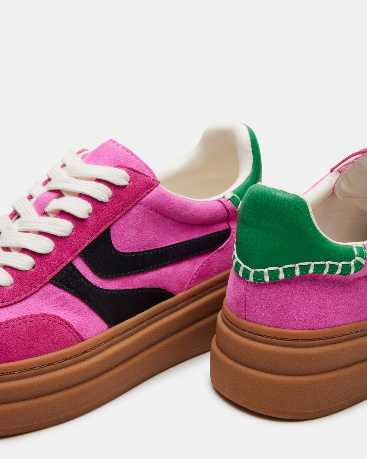 DODGE Pink Multi Low-Top Platform Women's Sneaker