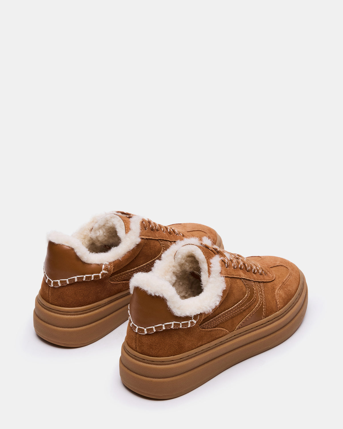 DODGE Faux Fur Low-Top Platform Women's Sneaker