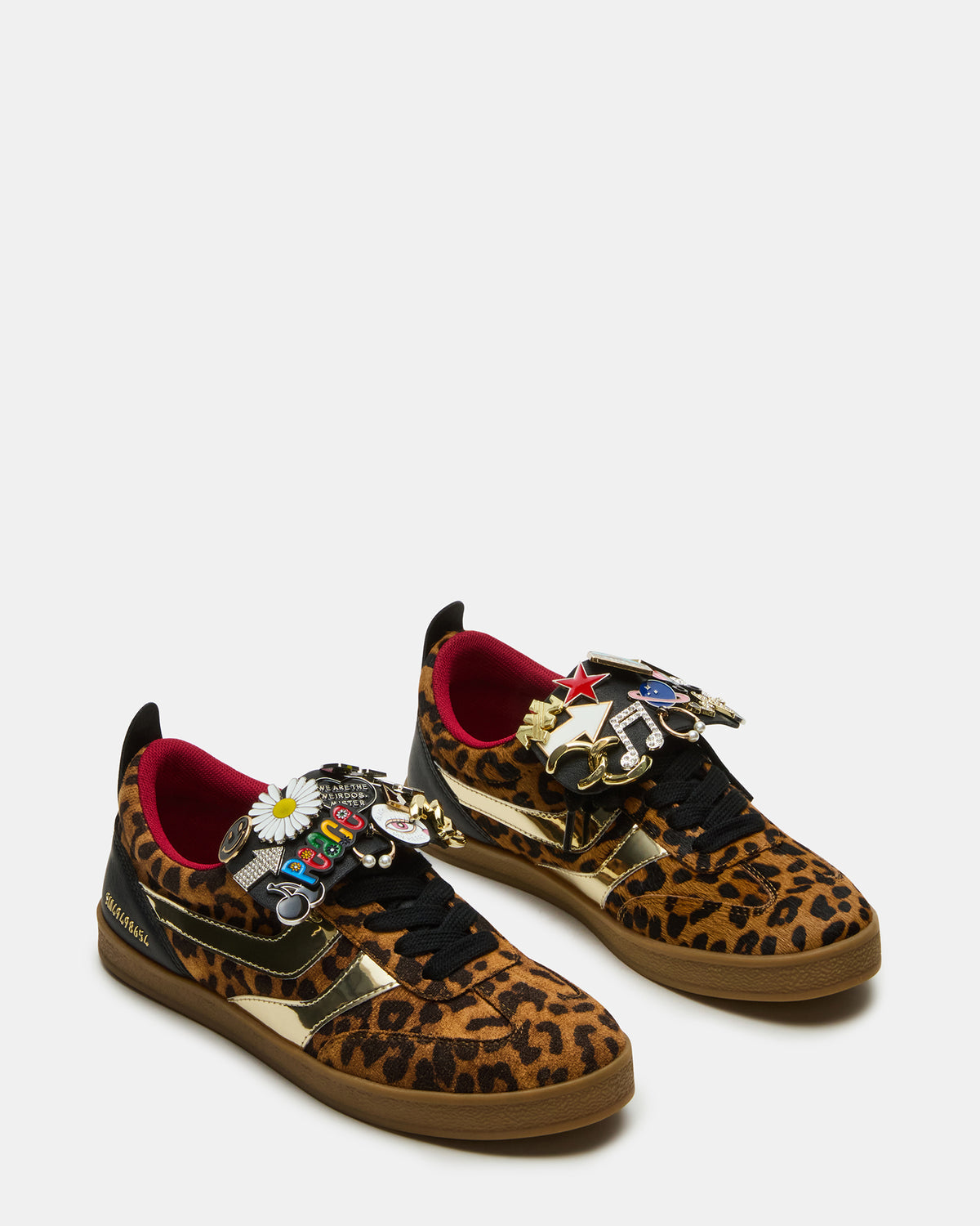 WYATT Leopard Lace-Up Low-Top Pin Women's Sneaker