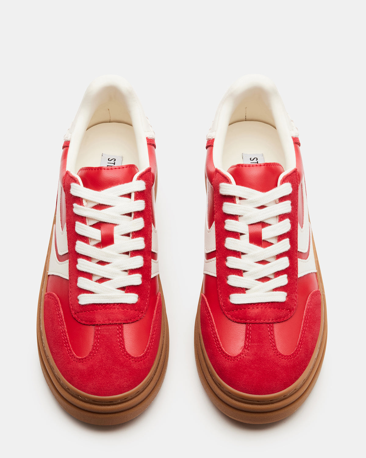 DODGE Red Multi Low-Top Platform Women's Sneaker