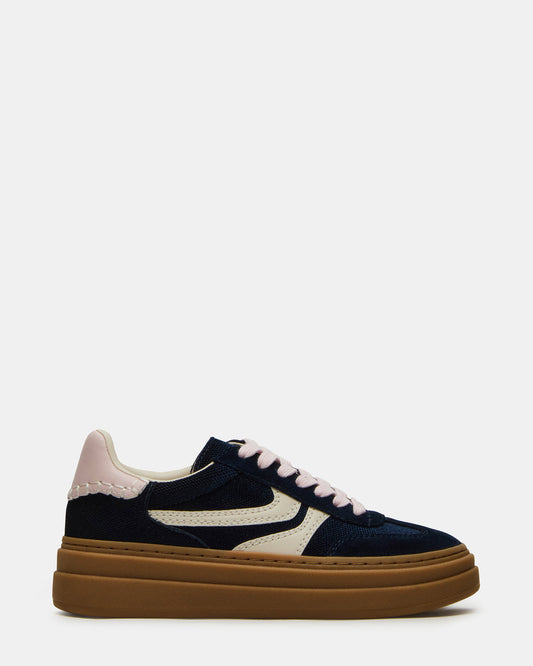 DODGE Navy Low-Top Platform Women's Sneaker