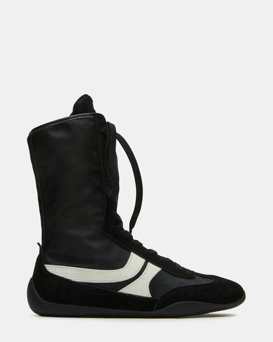 PAXTIN Black Multi Women's High-Top Lace-Up Sneaker