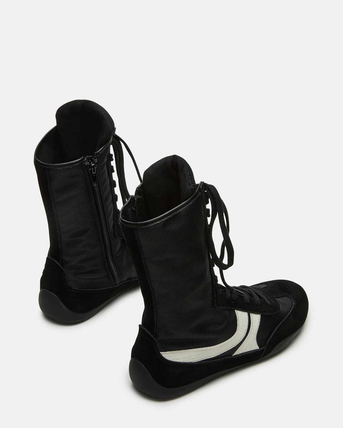 PAXTIN Black Multi Women's High-Top Lace-Up Sneaker