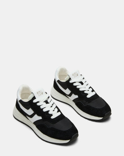 BURST Black Multi Women's Low-Top Lace-Up Sneaker