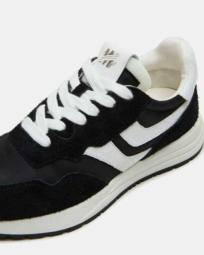 BURST Black Multi Women's Low-Top Lace-Up Sneaker