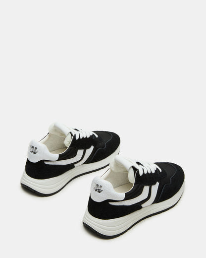 BURST Black Multi Women's Low-Top Lace-Up Sneaker