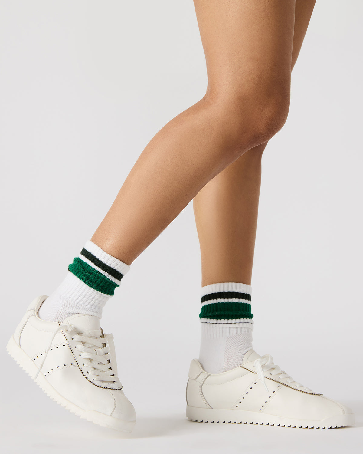 MIRAGE White Leather Women's Low-Top Sneaker