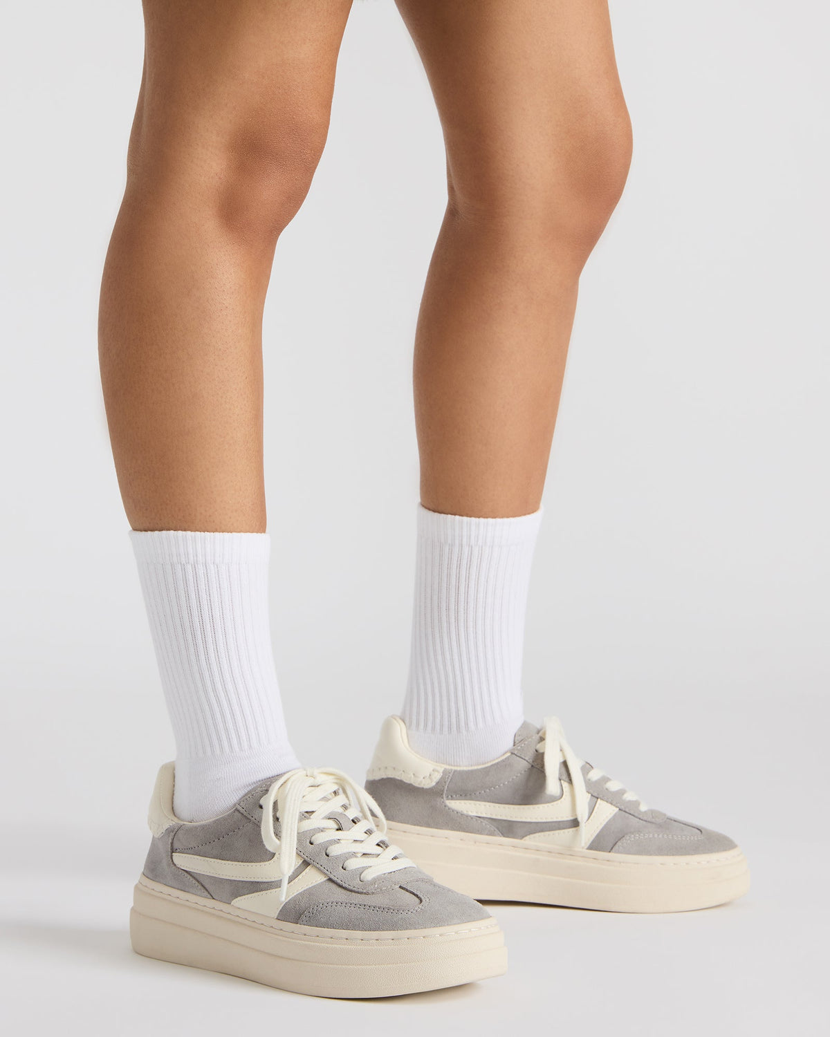 DODGE Grey Multi Low-Top Platform Women's Sneaker