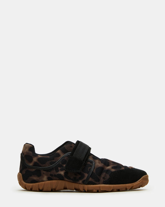 AGILITY Leopard Velcro Women's Mary Jane Low-Top Sneaker