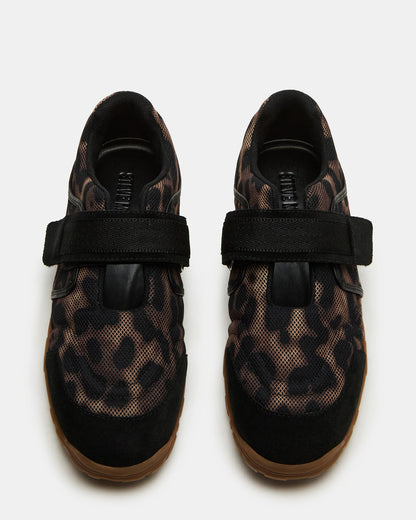 AGILITY Leopard Velcro Women's Mary Jane Low-Top Sneaker