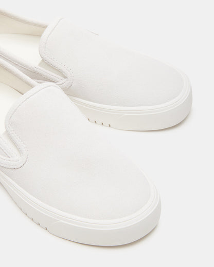 MURPHY White Suede Women's Low-Top Sneaker